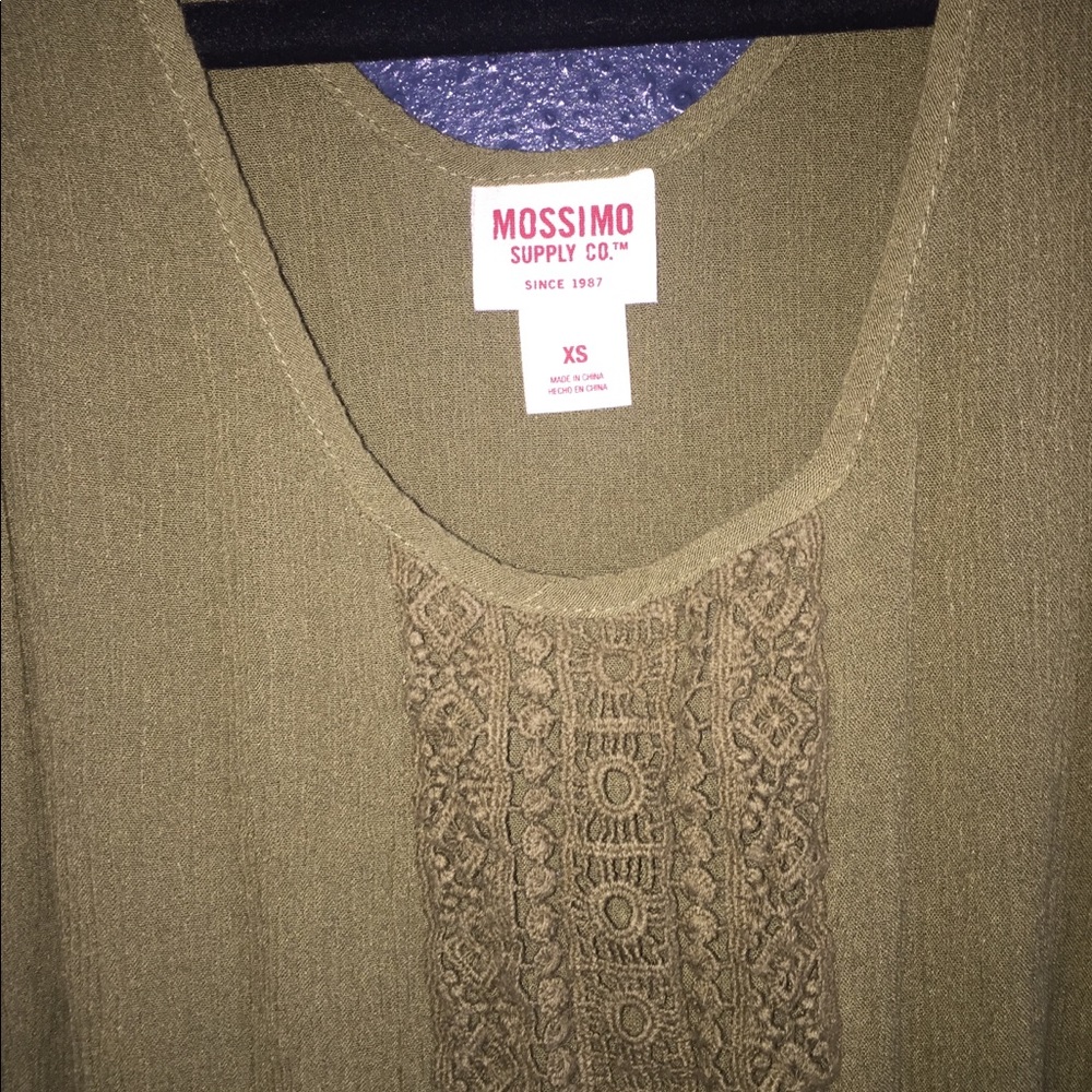 Olive green tank top